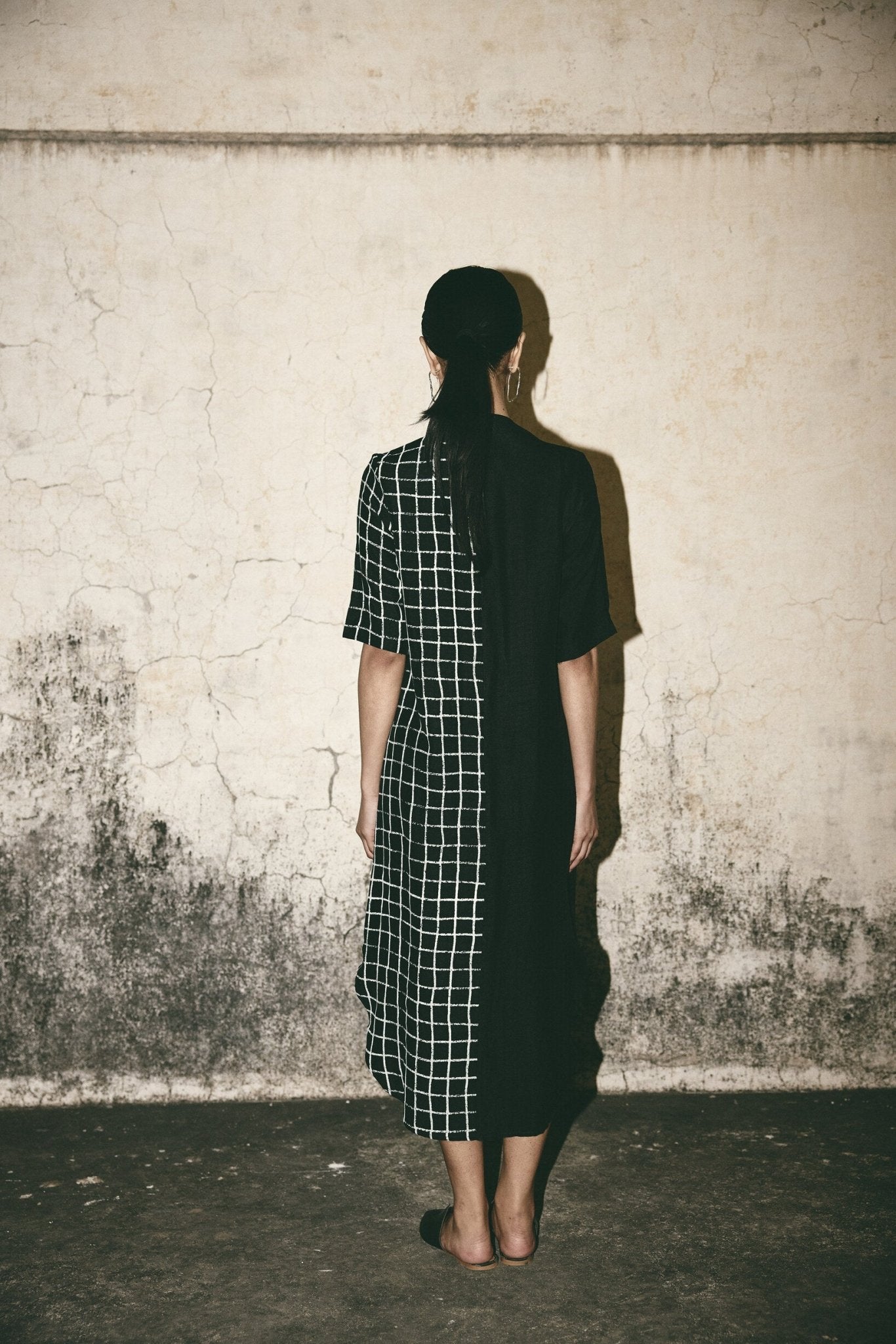 AN Grid Bloom Kaftan - CiceroniDressesATBW