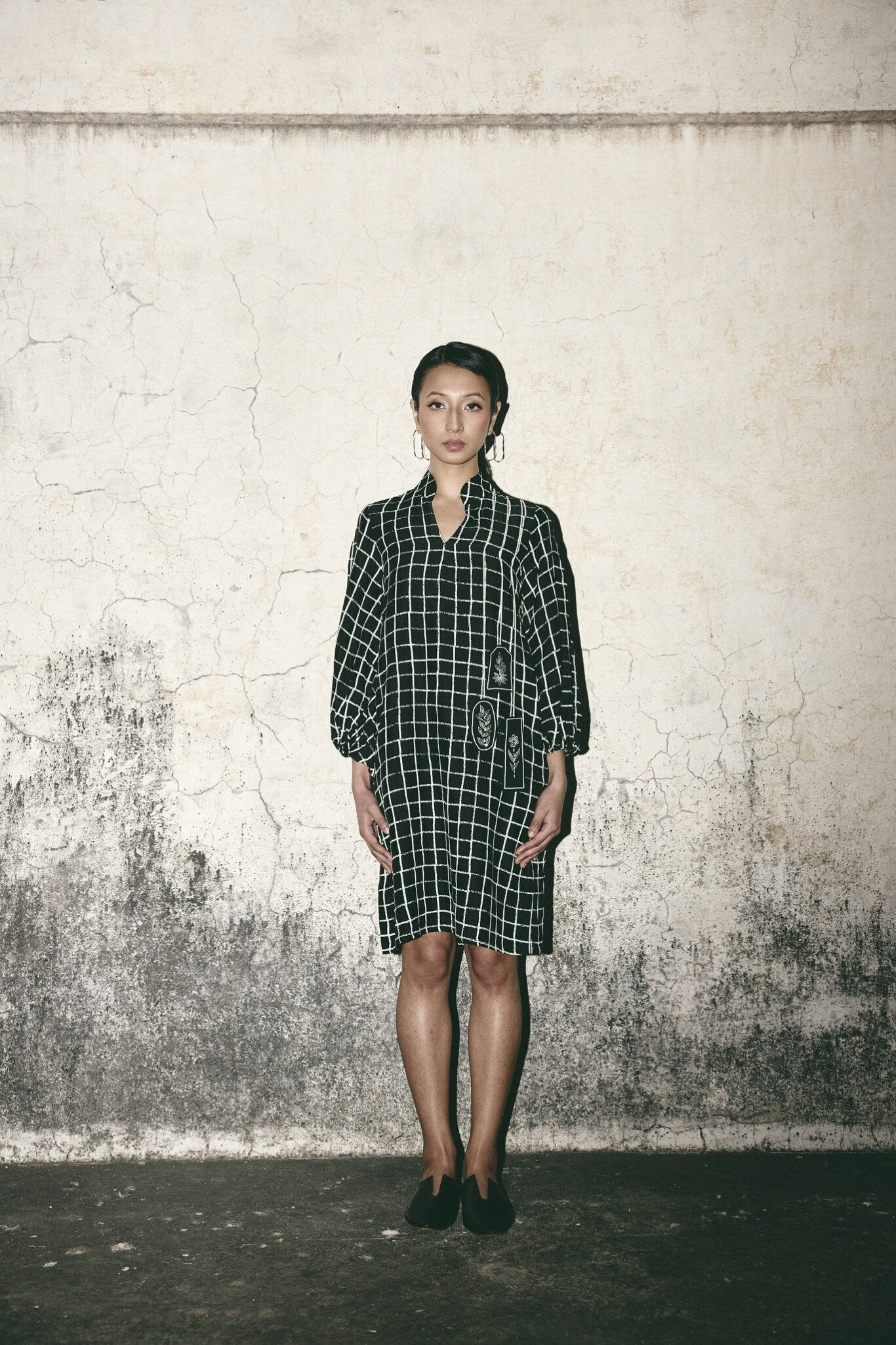 AN Grid Comfort Dress - CiceroniDressesATBW