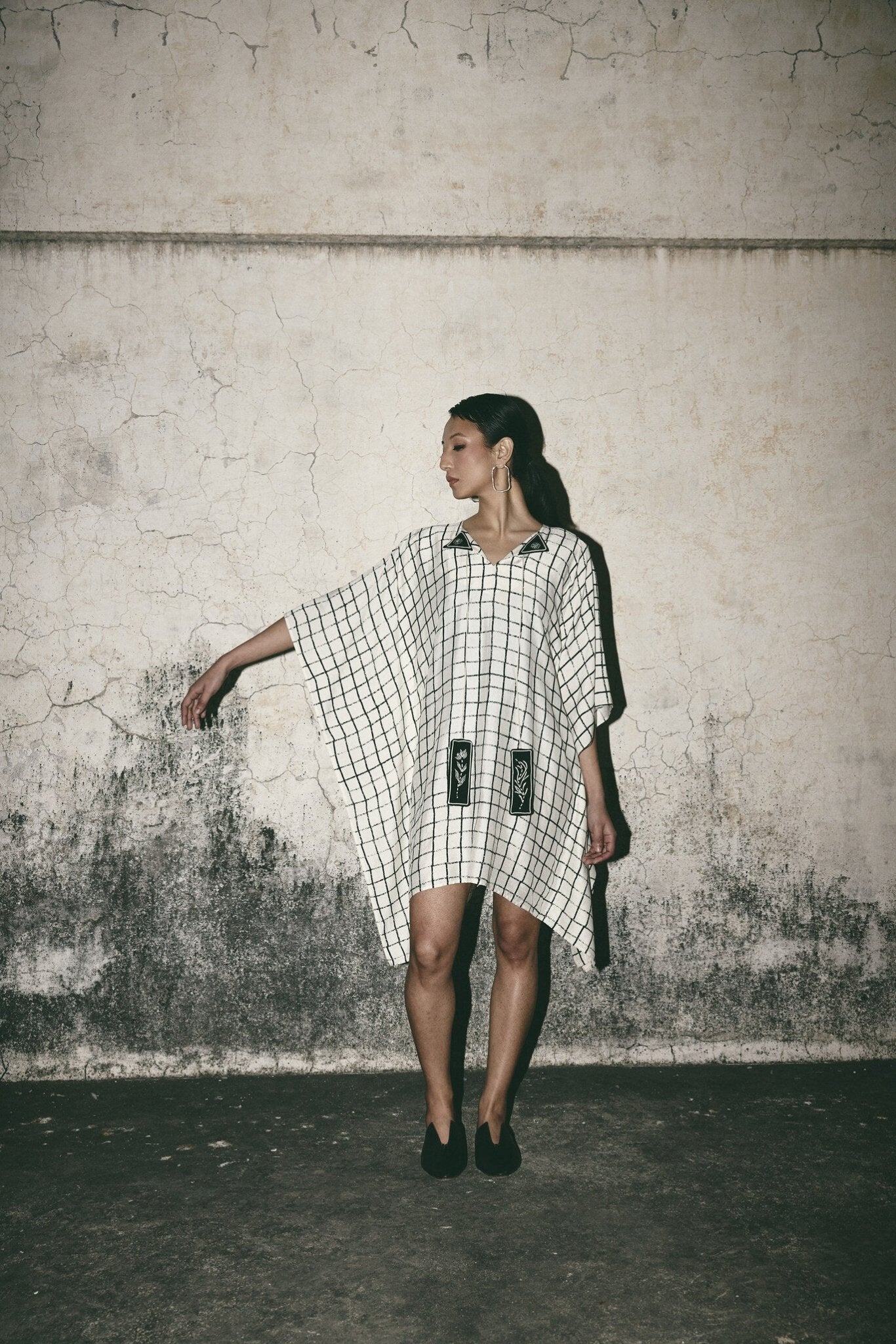 AN Grid Kaftan Dress - CiceroniDressesATBW