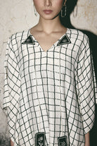 AN Grid Kaftan Dress - CiceroniDressesATBW