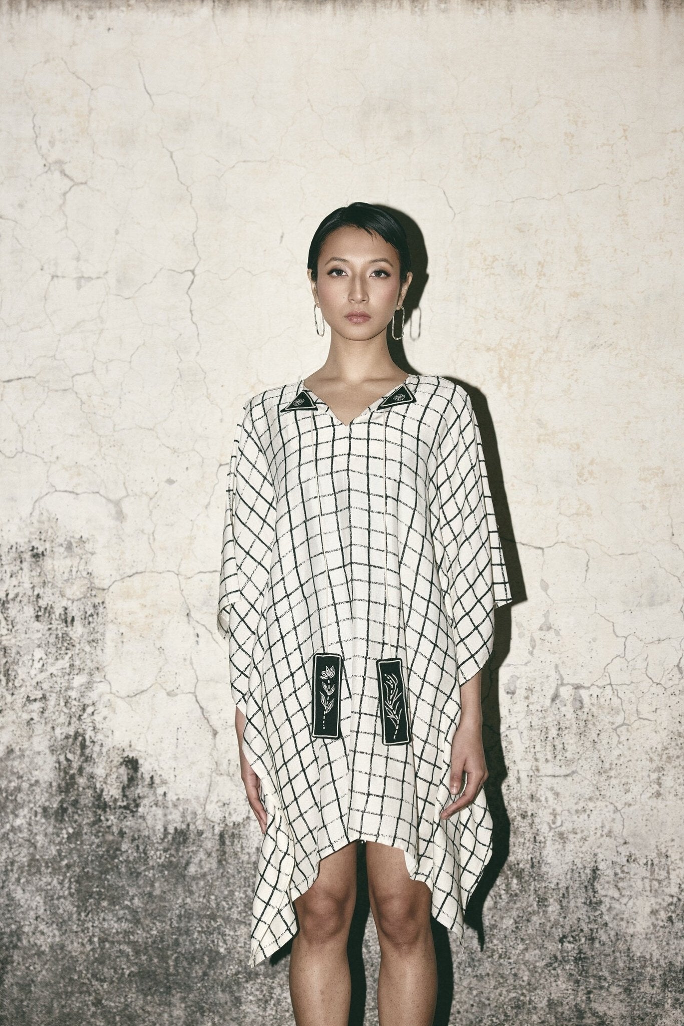 AN Grid Kaftan Dress - CiceroniDressesATBW