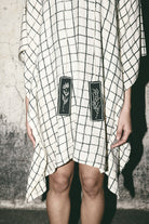 AN Grid Kaftan Dress - CiceroniDressesATBW