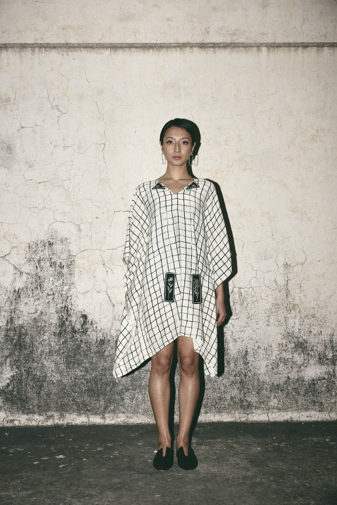 AN Grid Kaftan Dress - CiceroniDressesATBW