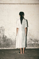 AN Grid Pleat Dress - CiceroniDressesATBW