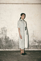 AN Grid Pleat Dress - CiceroniDressesATBW