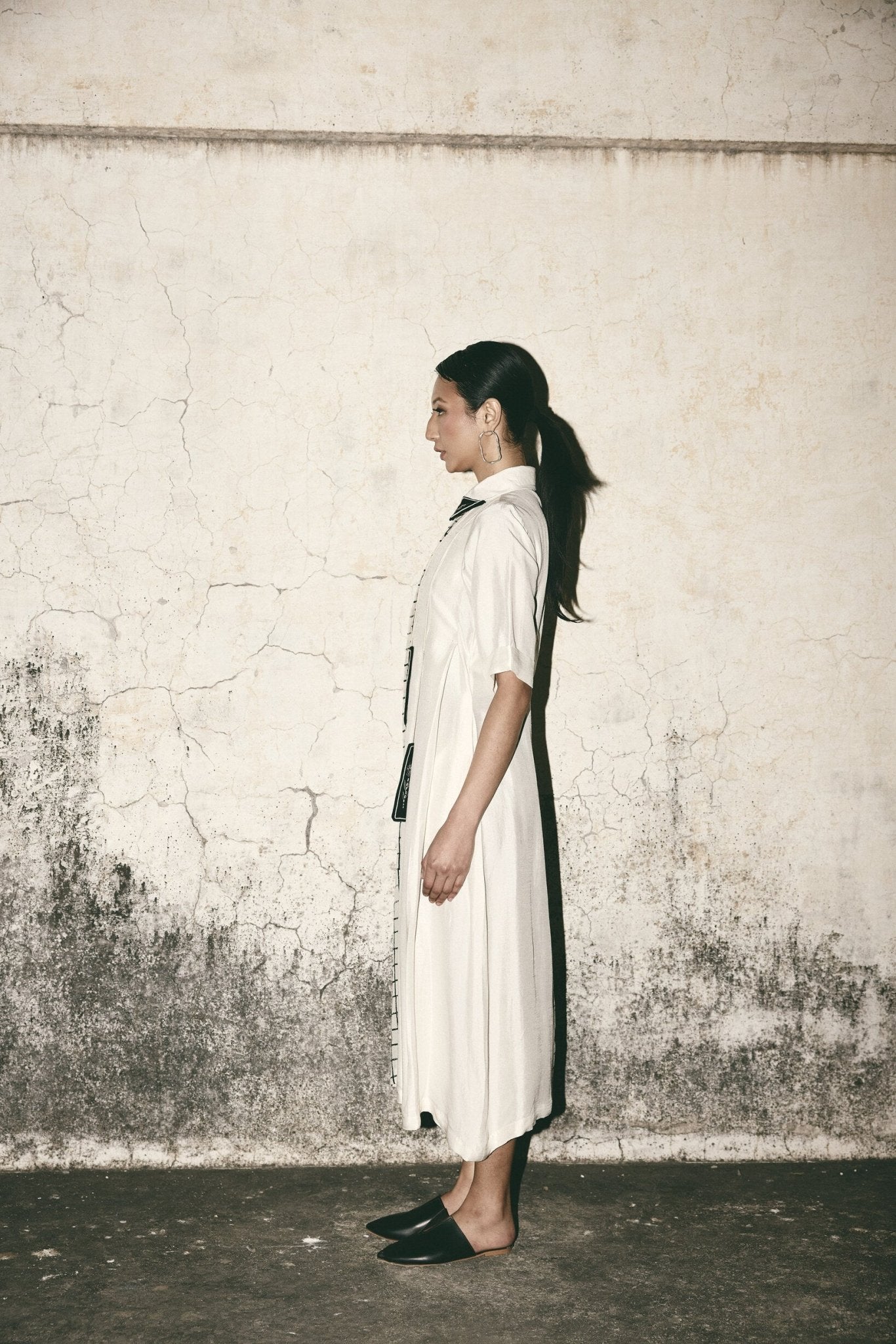 AN Grid Pleat Dress - CiceroniDressesATBW