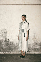 AN Grid Pleat Dress - CiceroniDressesATBW