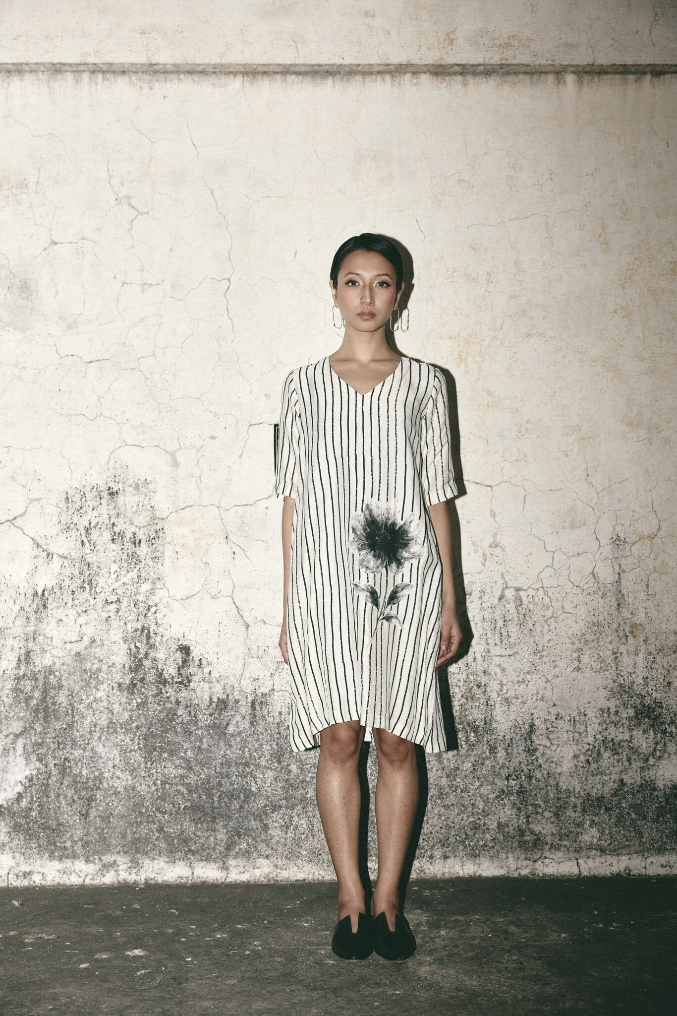 AN Stripe Bloom Dress - CiceroniDressesATBW