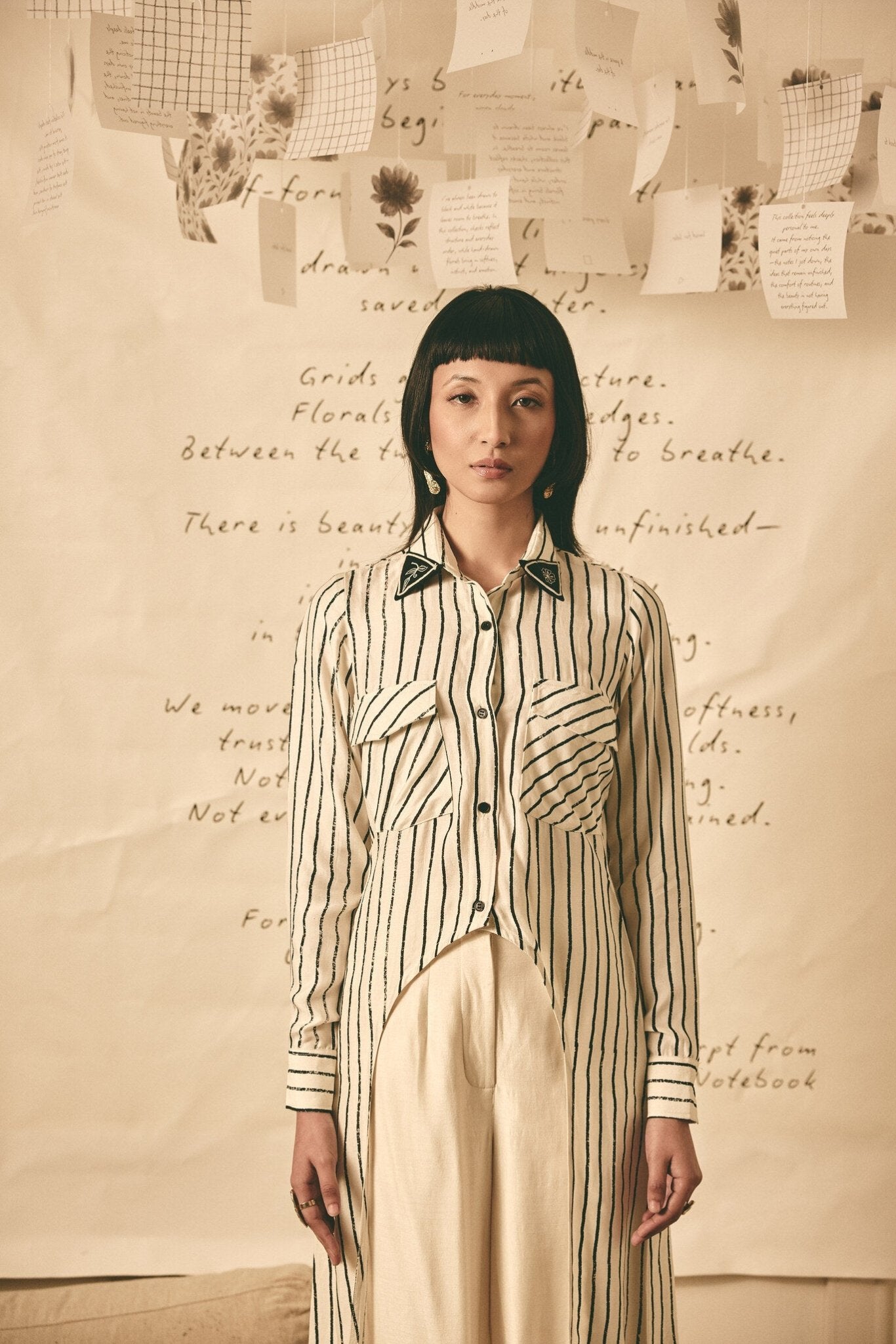 AN Stripe Long Shirt - CiceroniWomen ShirtsATBW