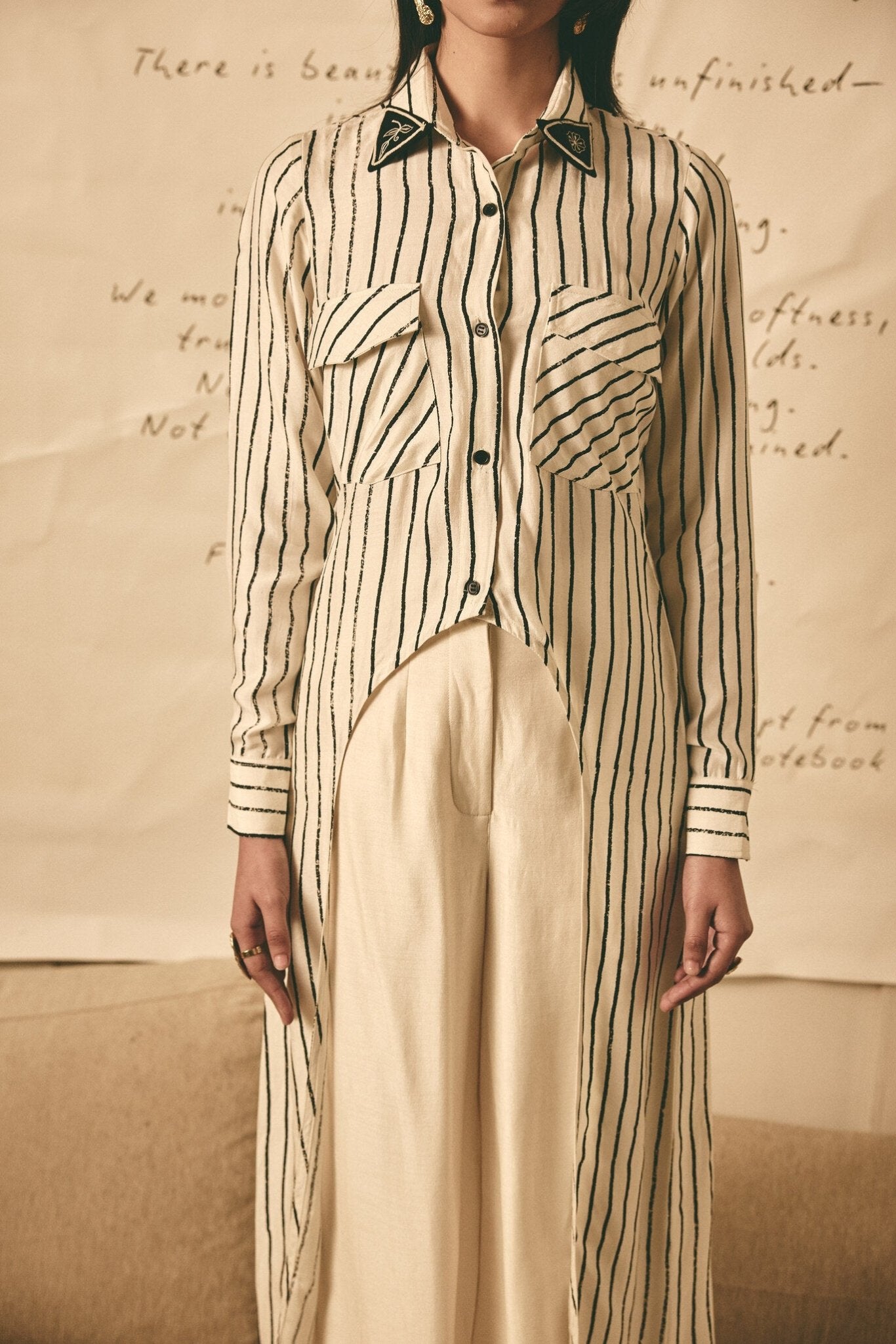 AN Stripe Long Shirt - CiceroniWomen ShirtsATBW