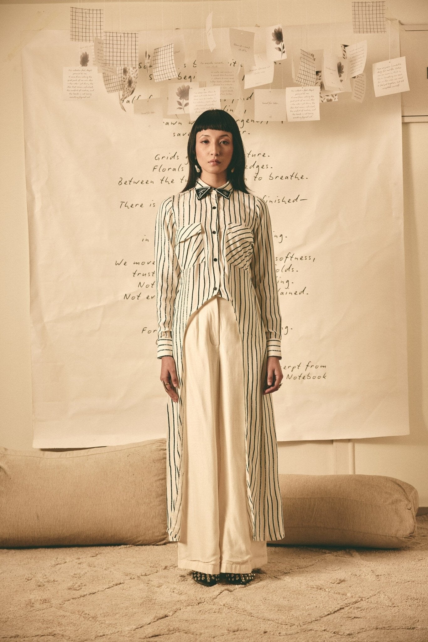 AN Stripe Long Shirt - CiceroniWomen ShirtsATBW