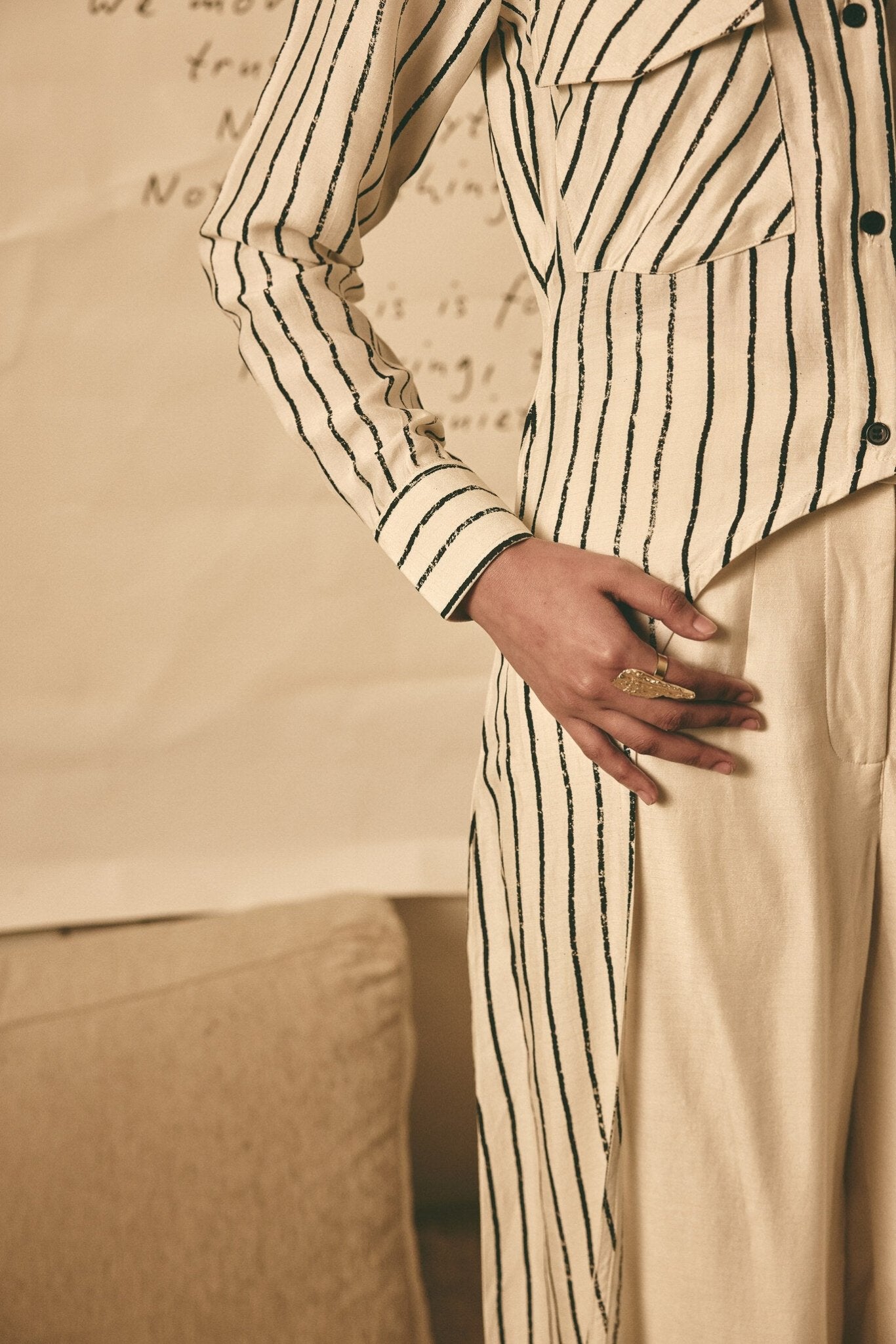 AN Stripe Long Shirt - CiceroniWomen ShirtsATBW