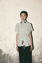 AN Stripe Tie Up Shirt - CiceroniWomen ShirtsATBW