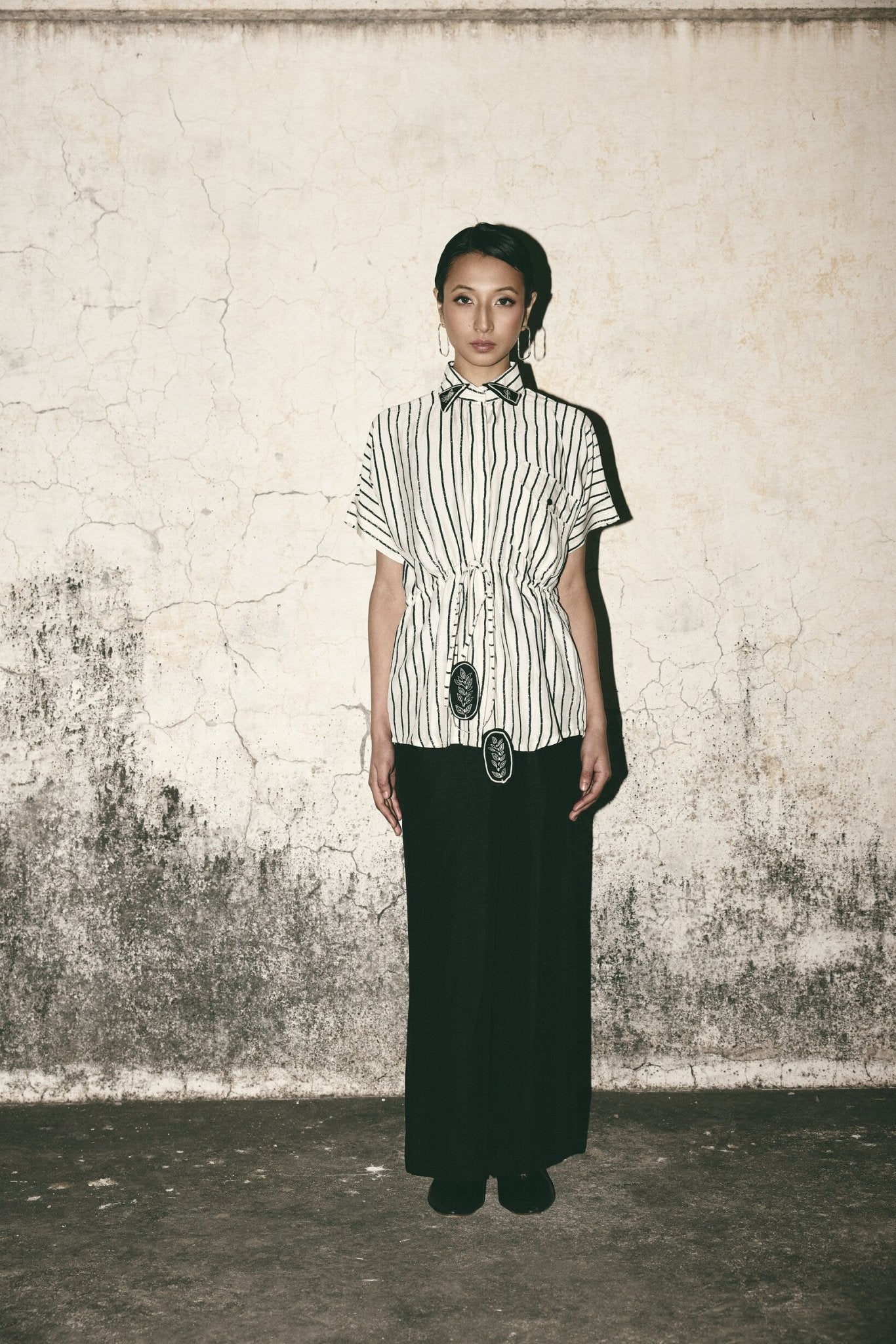AN Stripe Tie Up Shirt - CiceroniWomen ShirtsATBW