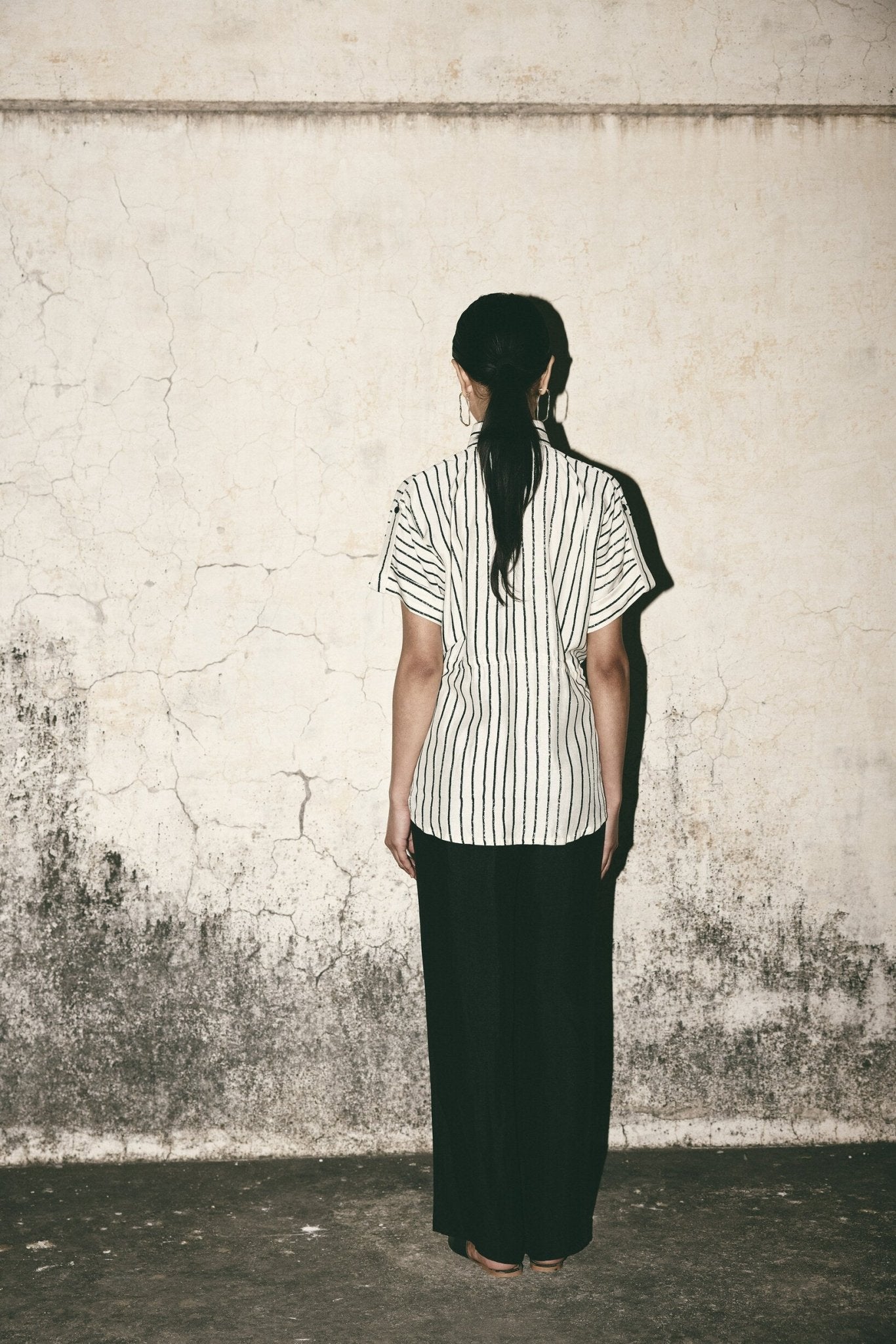 AN Stripe Tie Up Shirt - CiceroniWomen ShirtsATBW