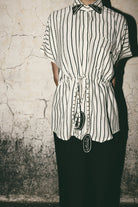 AN Stripe Tie Up Shirt - CiceroniWomen ShirtsATBW