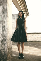 AN Trench Dress Black - CiceroniDressesATBW