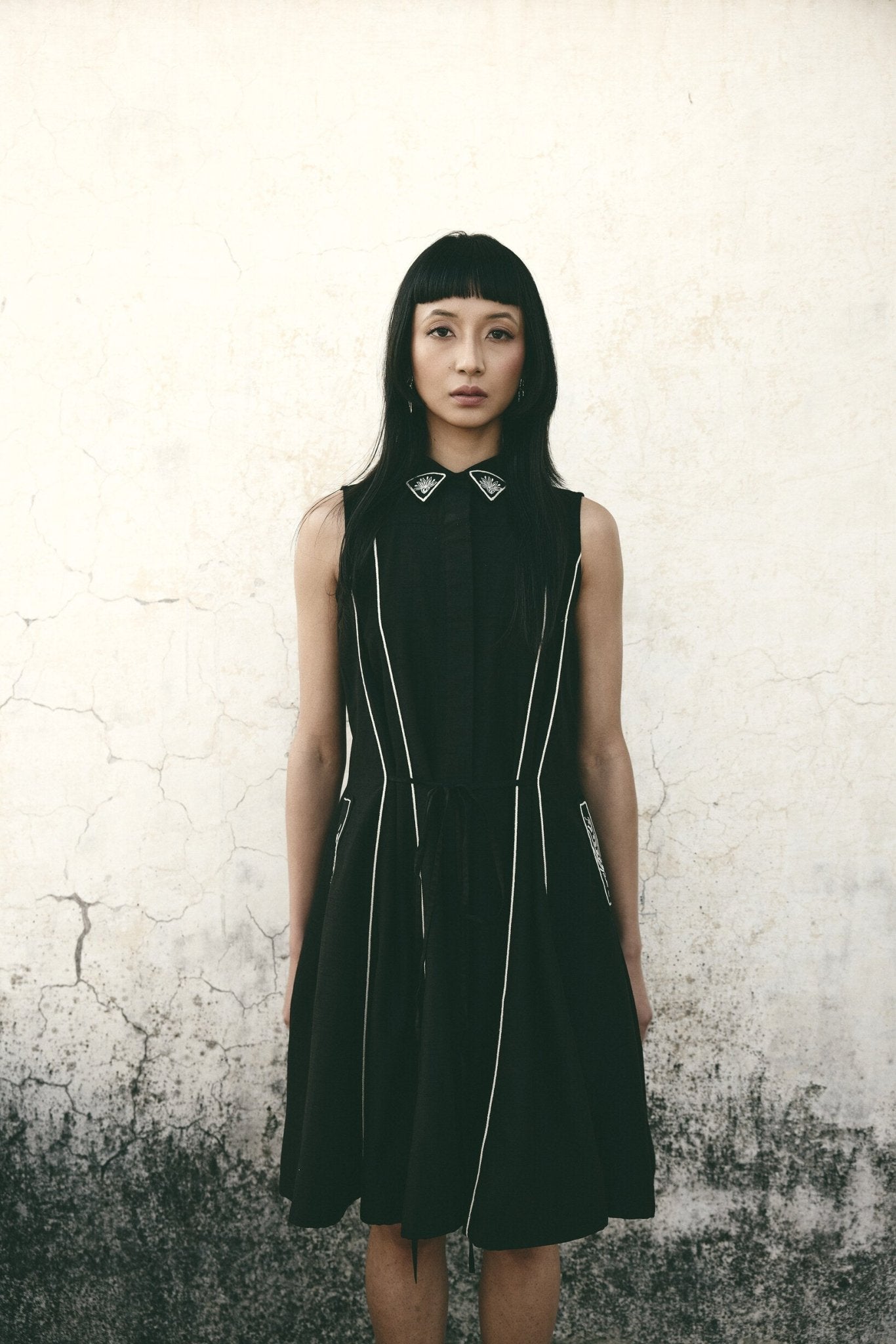 AN Trench Dress Black - CiceroniDressesATBW