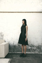 AN Trench Dress Black - CiceroniDressesATBW