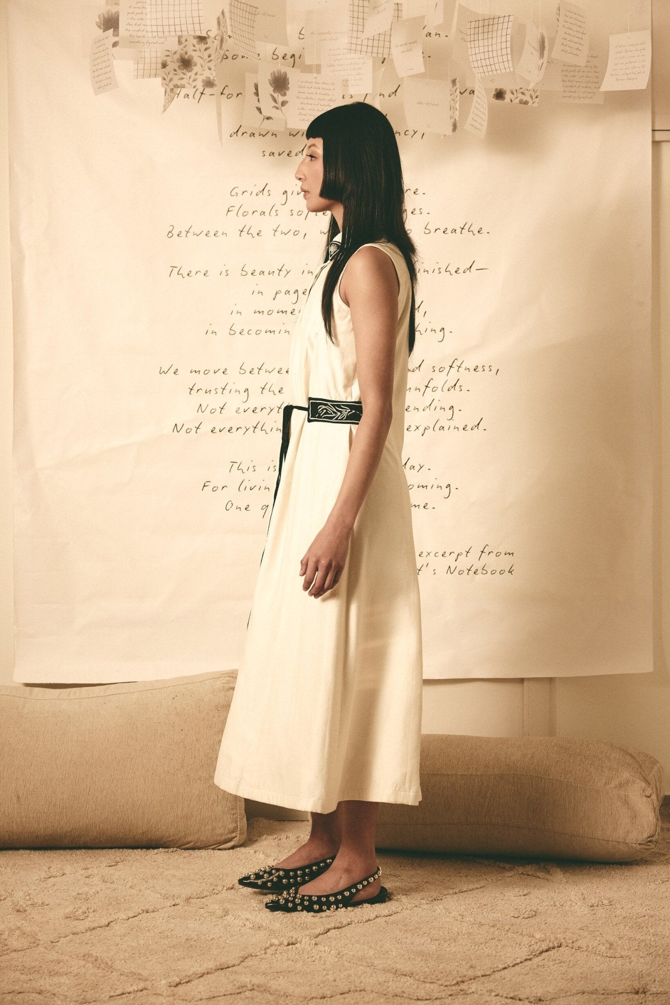AN Trench Dress - White - CiceroniDressesATBW
