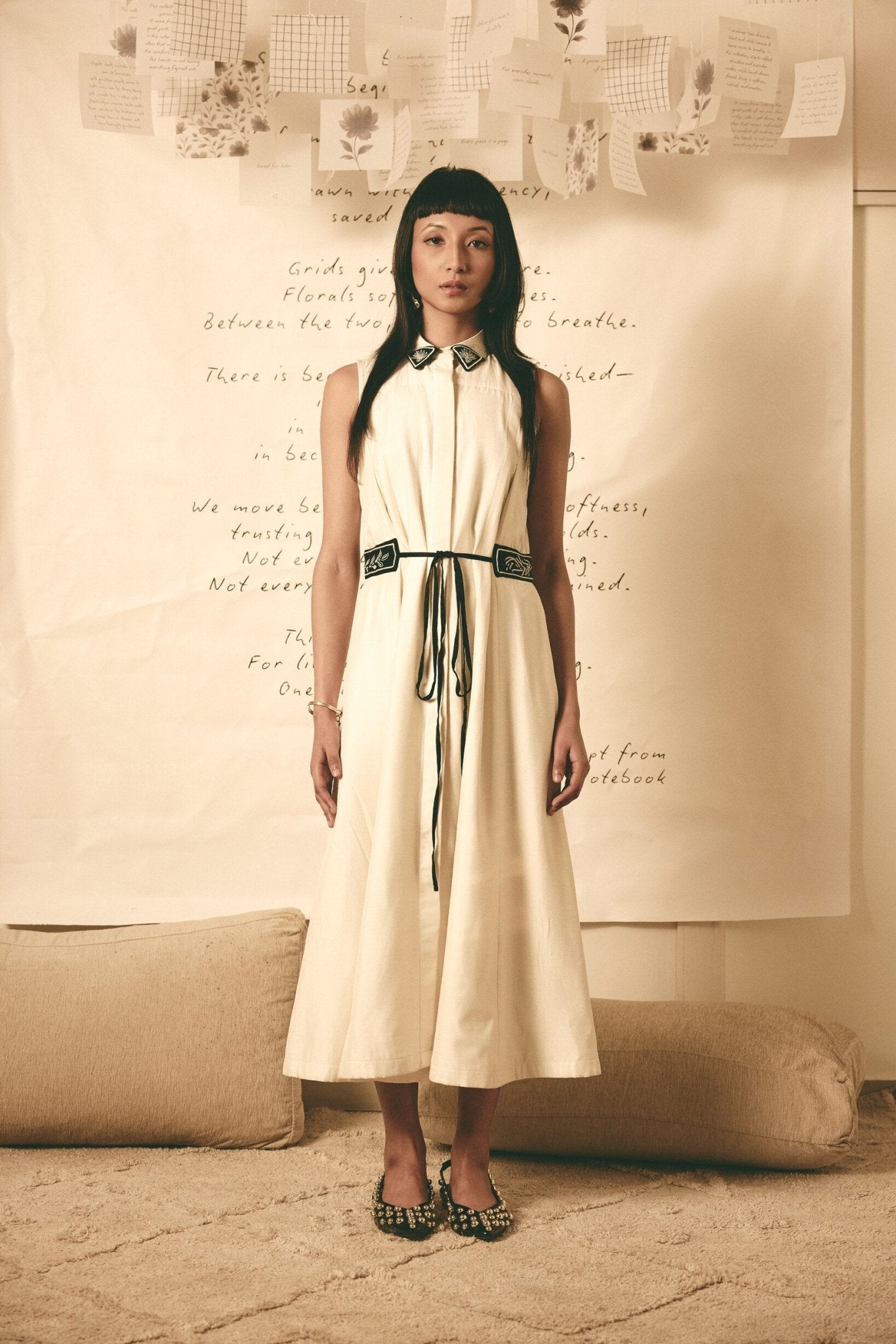 AN Trench Dress - White - CiceroniDressesATBW