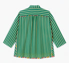 Anaaro - dill green Khamis shirt in 100% cotton block printed flared shirt - CiceroniUnisex ShirtsAnaaro