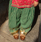 Anaaro - green multicolor gota hand embroidered hand block printed kurta set with dupatta - CiceroniKurta Set, Festive WearAnaaro