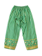 Anaaro - green multicolor gota hand embroidered hand block printed kurta set with dupatta - CiceroniKurta Set, Festive WearAnaaro
