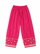 Anaaro - multicolor gota hand embroidered hand block printed kurta set with dupatta - CiceroniKurta Set, Festive WearAnaaro