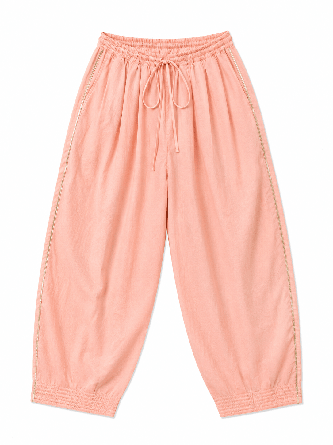 Anaaro - watermelon pink 100% cotton kota doria leheriya a-line tunic top with pants set - Ciceronitunic setAnaaro