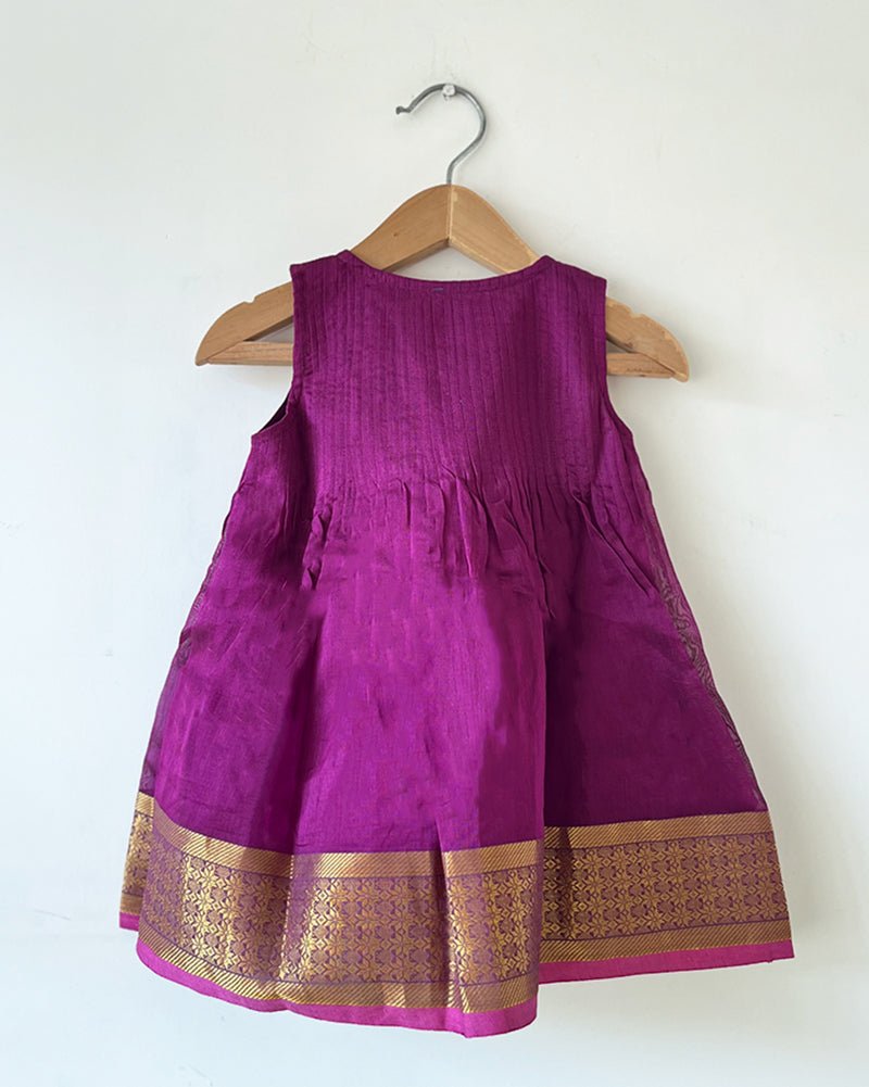Anagha Purple Infant Pleated Festive Dress - CiceroniDressesLove The World Today