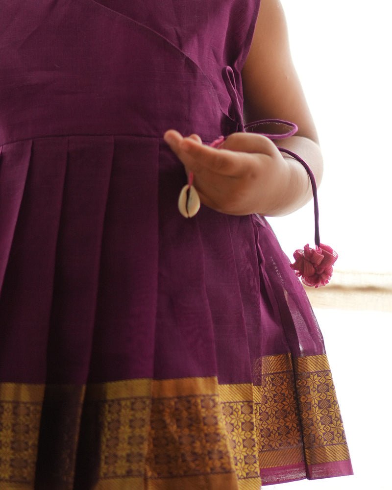 Anagha Sharara Co - ord Set in Purple - CiceroniKurta Set, Festive WearLove The World Today