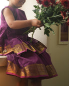 Anagha Sharara Co - ord Set in Purple - CiceroniKurta Set, Festive WearLove The World Today