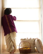 Anagha short indian kurta in purple - CiceroniKurta, Festive WearLove The World Today