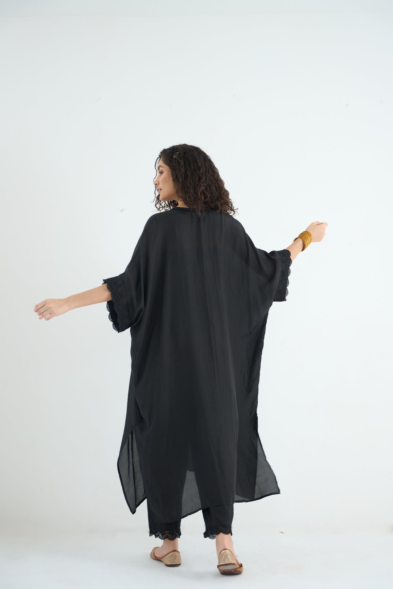 Angela Kaftan Kurta - Black - CiceroniKurta, Festive WearRAAS Life