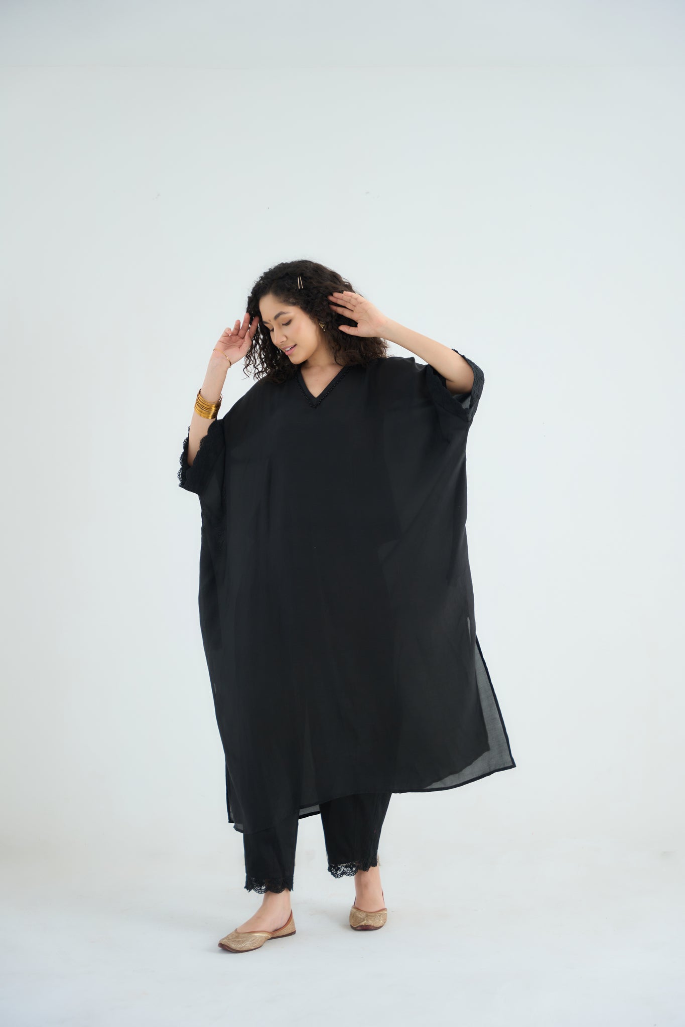 Angela Kaftan Kurta - Black - CiceroniKurta, Festive WearRAAS Life