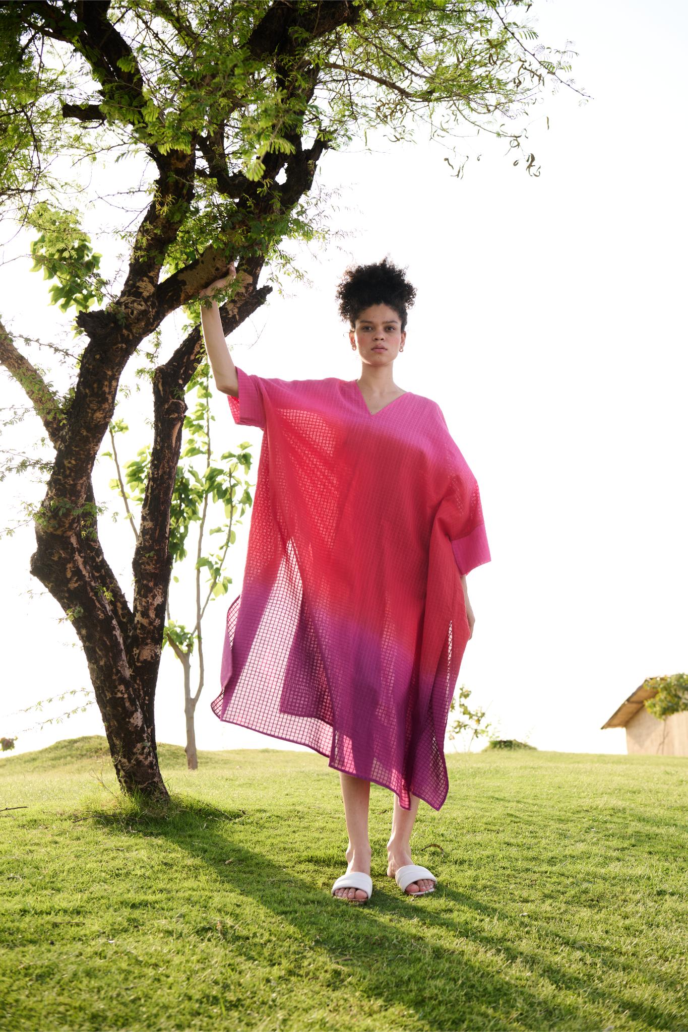 Angela Kaftan - Pink Red Purple Ombre - CiceroniKaftanRAAS Life