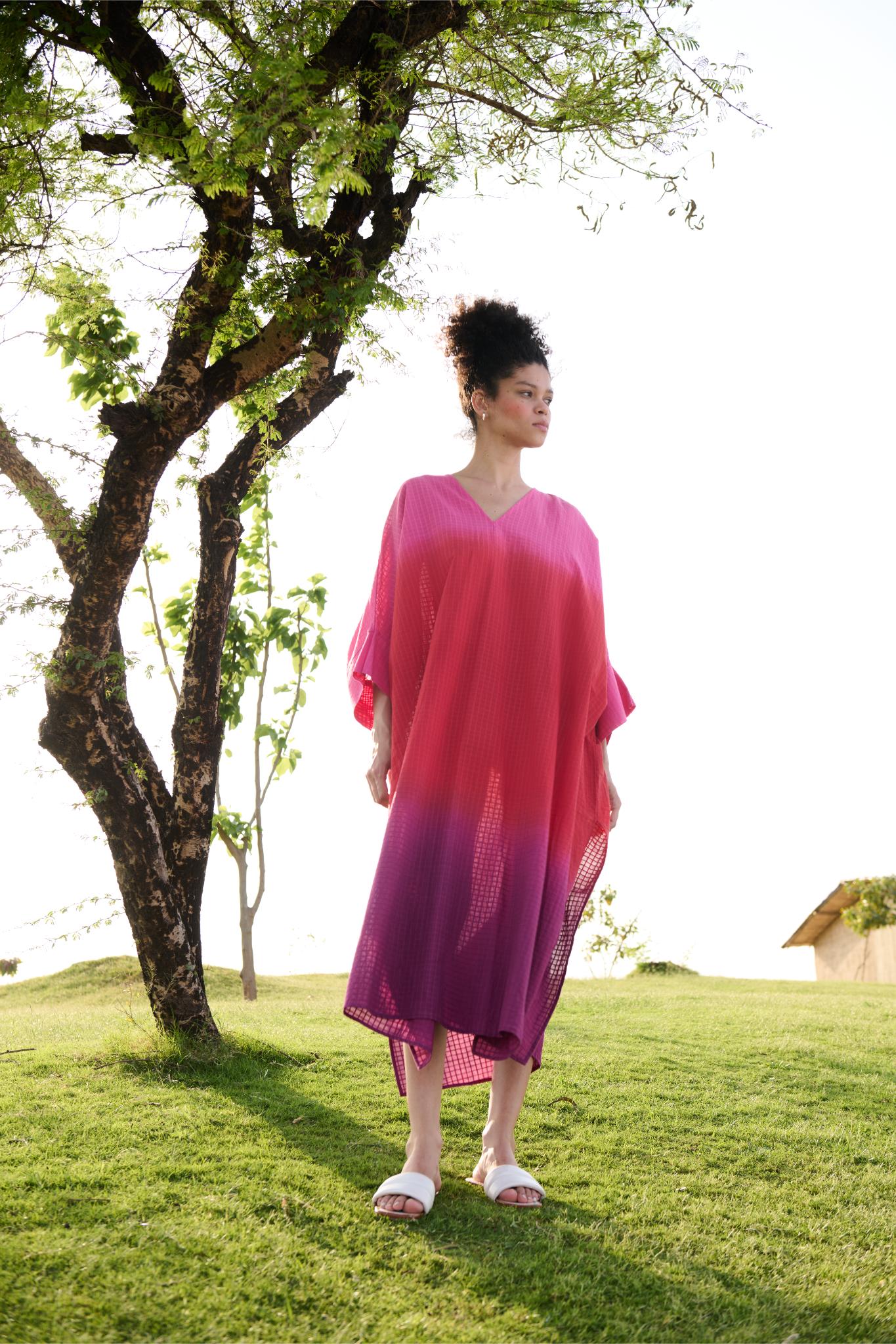 Angela Kaftan - Pink Red Purple Ombre - CiceroniKaftanRAAS Life