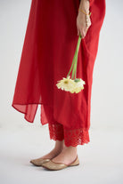 Angela Kaftan Set - Red - CiceroniKurta Set, Festive WearRAAS Life