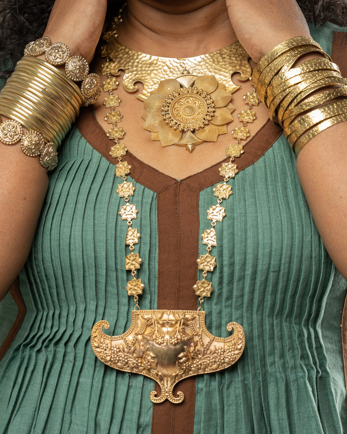 Anki Bunki Aditi – Bhavya - Gold Brass Bracelet - CiceroniBraceletAnki Bunki