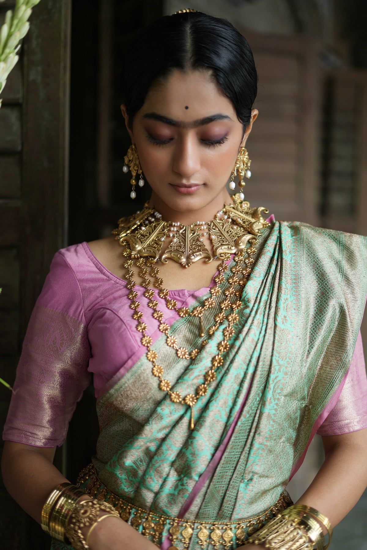 Anki Bunki Aditi – Dopakhi -Gold Brass Earrings - CiceroniEarringsAnki Bunki