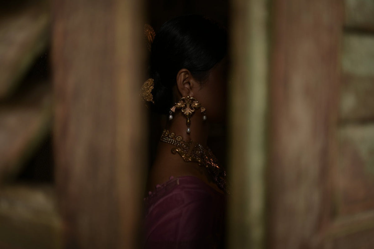 Anki Bunki Aditi – Dopakhi -Gold Brass Earrings - CiceroniEarringsAnki Bunki