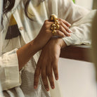 Anki Bunki Aditi – Gimmel - Gold Brass Ring - CiceroniRingsAnki Bunki