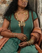 Anki Bunki Aditi – Madera - Gold Brass Necklace - CiceroniNeckpieceAnki Bunki