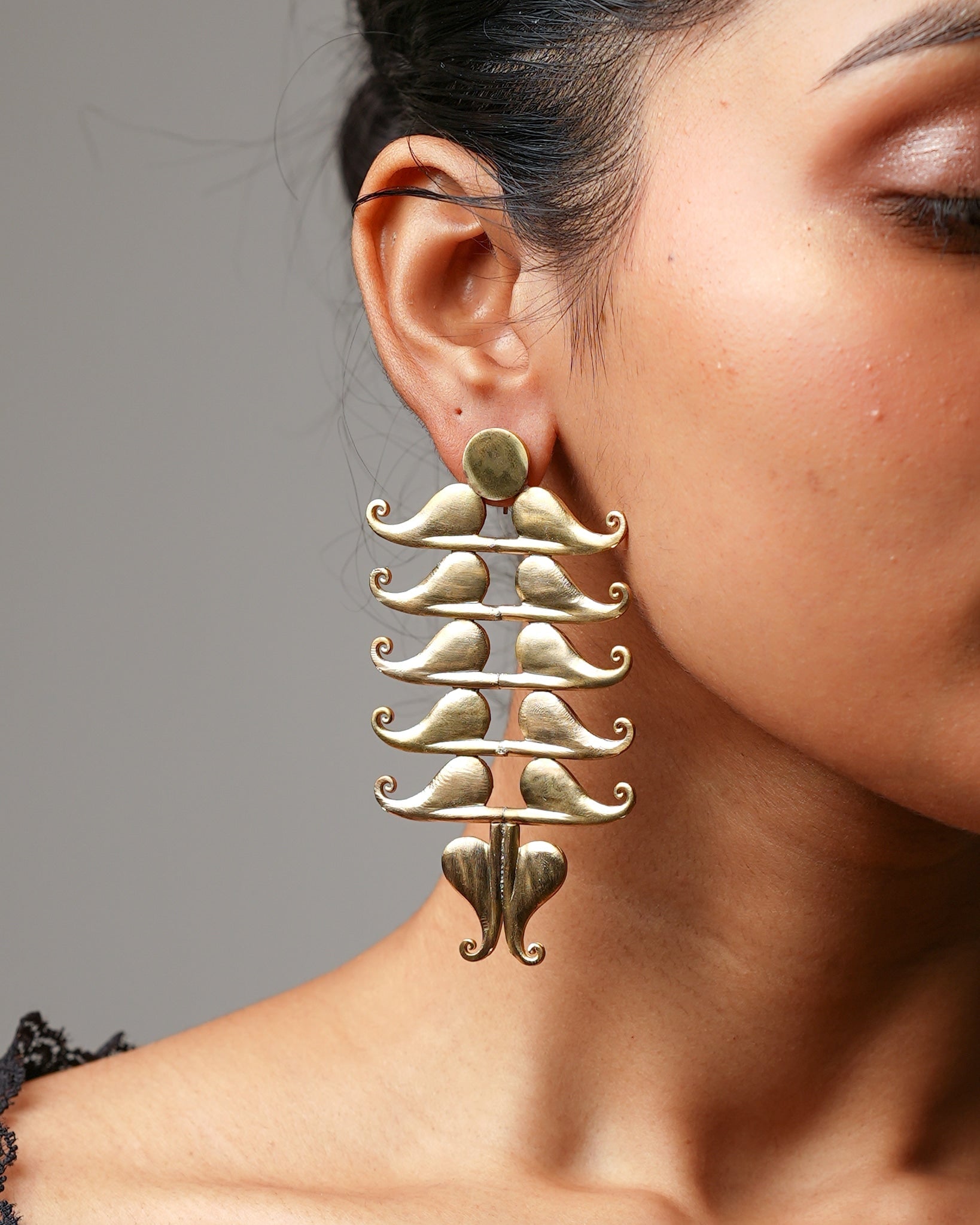 Anki Bunki Aditi – Mangay - Gold Brass Earrings - CiceroniEarringsAnki Bunki