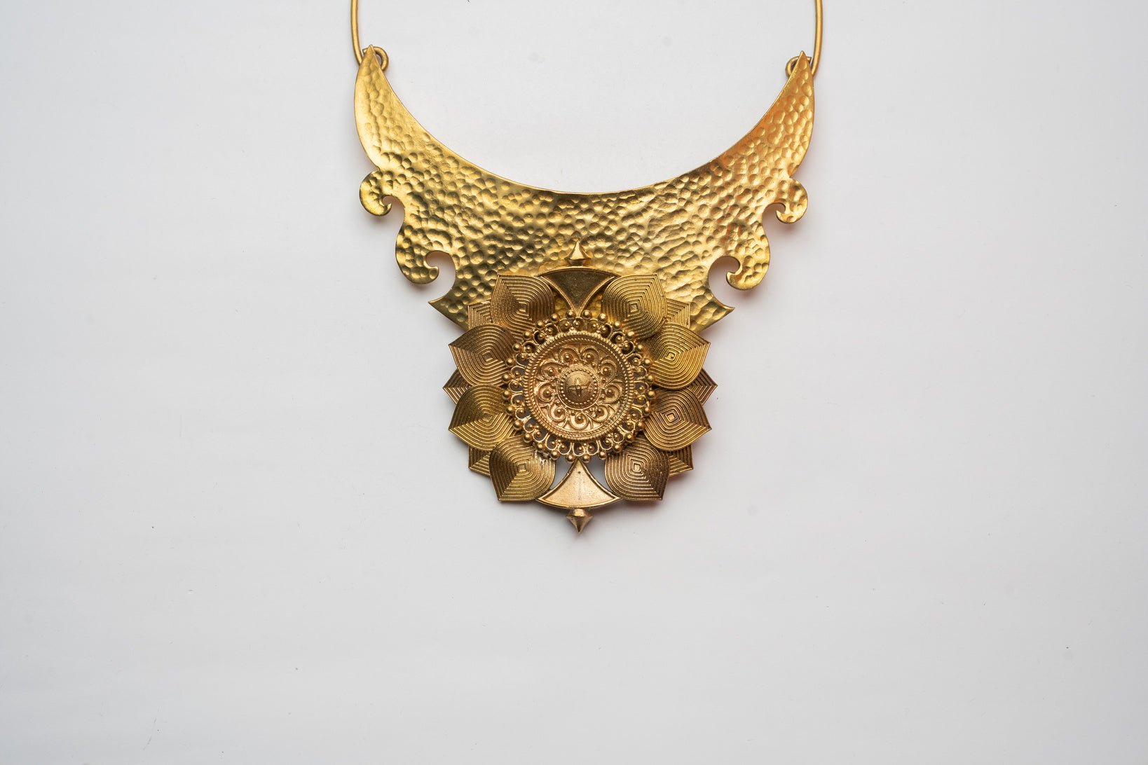 Anki Bunki Aditi – Nritya - Gold Brass Necklace - CiceroniNeckpieceAnki Bunki