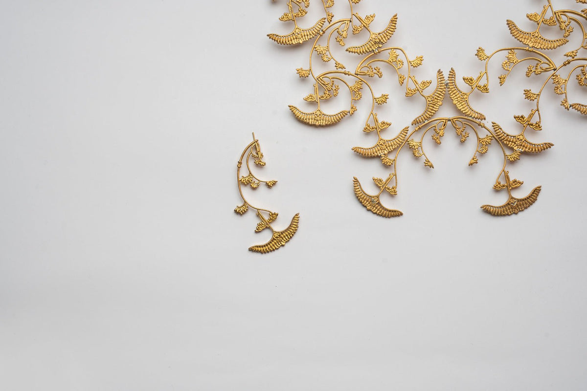 Anki Bunki Aditi – Shankhalata - Gold Brass Necklace - CiceroniNeckpieceAnki Bunki