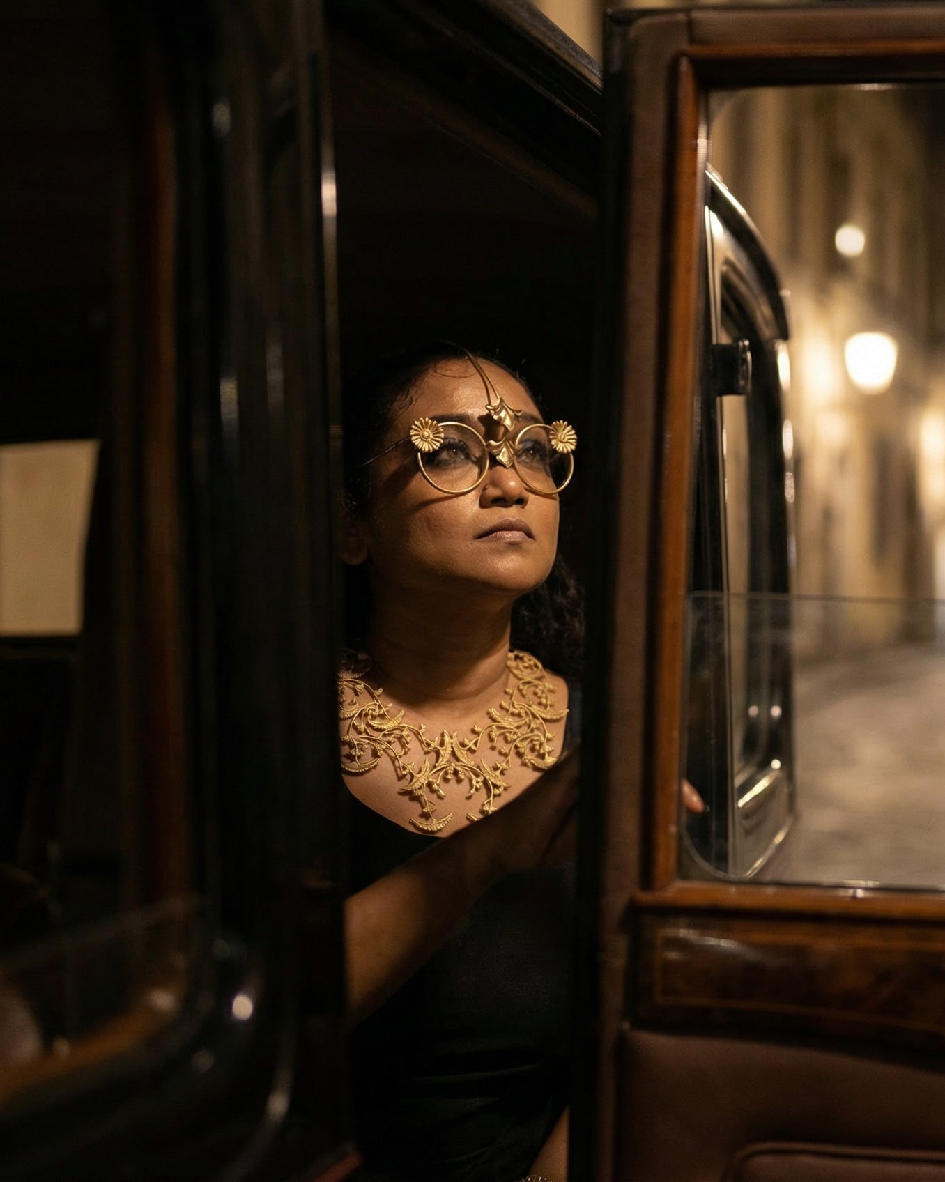 Anki Bunki Aditi – Shankhalata - Gold Brass Necklace - CiceroniNeckpieceAnki Bunki