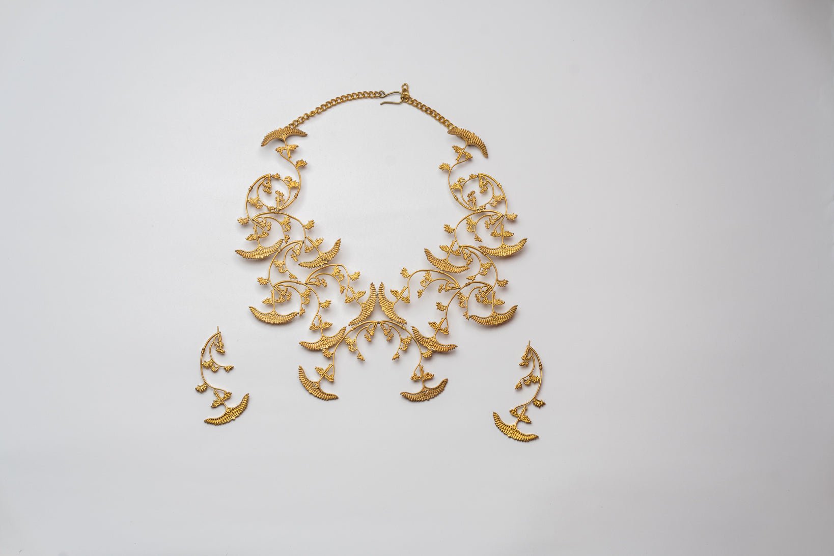 Anki Bunki Aditi – Shankhalata - Gold Brass Necklace - CiceroniNeckpieceAnki Bunki