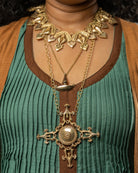 Anki Bunki Aditi – Shehed- Gold Brass Necklace Set - CiceroniNecklace SetAnki Bunki
